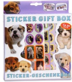 Sticker Geschenkdoos Honden / Katten / Paarden -Speelgoed Winkel sticker geschenkdoos 2