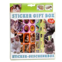 Sticker Geschenkdoos Honden / Katten / Paarden -Speelgoed Winkel sticker geschenkdoos 3
