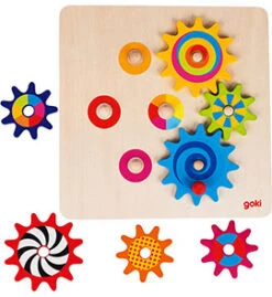 Tandwielenpuzzel Goki 8 Tandwielenpuzzel Goki -Speelgoed Winkel tandwielen puzzel goki 58530 1 1
