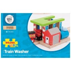 BigJigs BJT250 Rail Trein Wasstraat -Speelgoed Winkel trein wasstraat bigjigs bjt 250 3