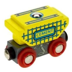 BigJigs BJT401 Rail Wagon Cement -Speelgoed Winkel treinwagon cement bigjigsbjt401 1