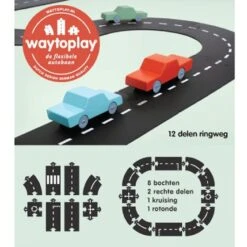 WayToPlay Ringroad Ringweg Rubber Flexibele Autobaan 12-dlg -Speelgoed Winkel waytoplay ringweg 89520112 1