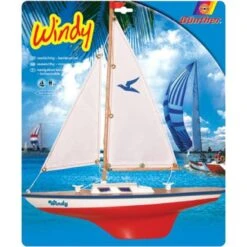 Gunther GU1804 Zeilboot Windy Wooden Deck -Speelgoed Winkel zeilboot windy houten dek woorden deck gunther 1